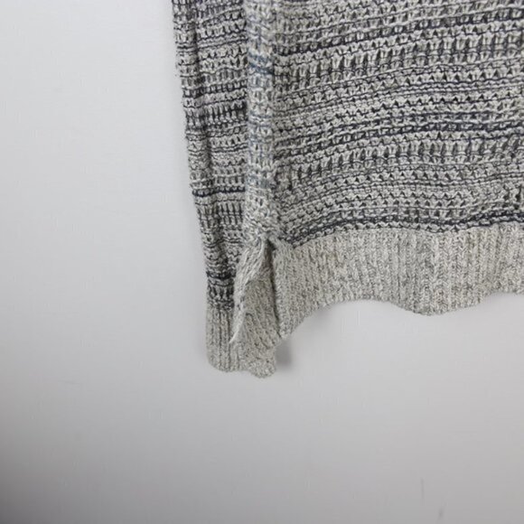 VINCE Heathered Marled Knited Scoop Neck Slouchy Fit Grey Sweater - Picture 5 of 5